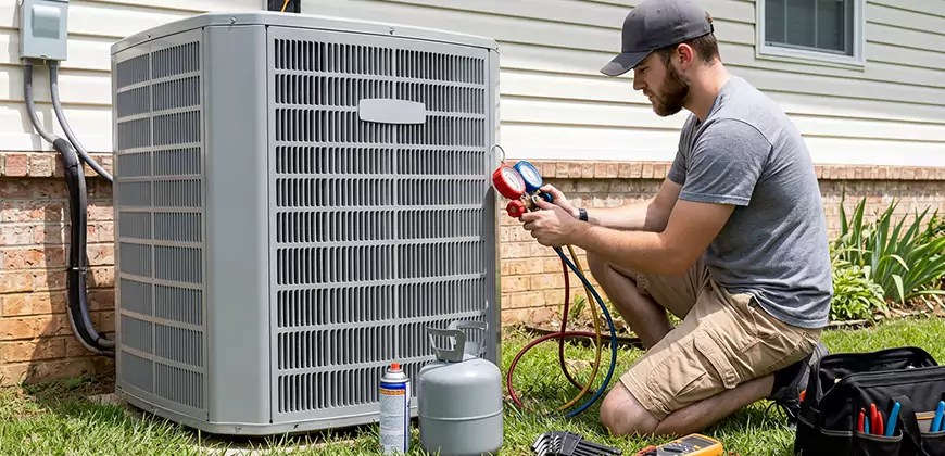 Emergency Air Conditioning Retrofit in Clinton Township