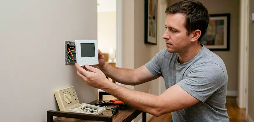 Heat Pump Thermostat Configuration in Clinton Township