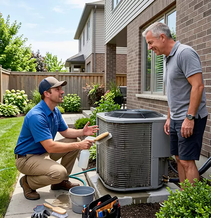 Why Clinton Township, MI Homeowners Choose Clinton Township HVAC Pro for Outdoor AC Unit Cleaning?